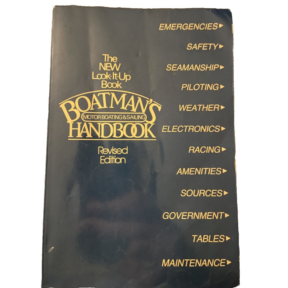 Boatman's Handbook Motorboating & Sailing Revised Book Bottomley‎ 1985 PB Boats
